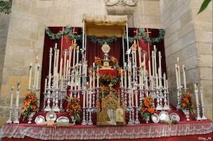 Altares para la procesión del Corpus Christi del año 2013