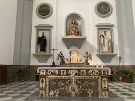 Altar mayor del convento de San Bernardo. Fotografía de Juan Ruiz Jiménez