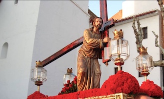 Nuestro Padre Jesús Nazareno. Pablo de Rojas (atribuida). Actualmente en la iglesia de Nuestra Señora de la Encarnación de Huétor Vega (Granada)