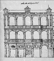 Casa de los Miradores (dibujo s. XVII)