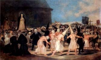 Procesión de flagelantes. Francisco de Goya (entre 1812-1819)