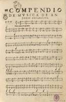 "Tres dúos para principiantes". Obras de música para tecla, arpa y vihuela  (1578), fol. 1r. Antonio de Cabezón