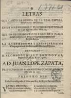 Letras de los villancicos de la festividad de las Cuarenta Horas (1692)