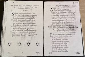 Versos que de repente dixo don Juan Pedro Maruján. Zaragoza: 1745, pp. 4-5