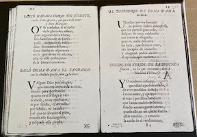 Versos que de repente dixo don Juan Pedro Maruján. Zaragoza: 1745, pp. 10-11