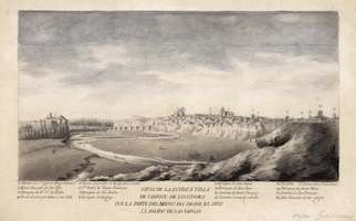 Vista de Carrión de los Condes. Guillermo Orejón (c. 1800)