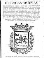 Heroicas pruevas. Huesca: José Diego de Larumbe, 1746