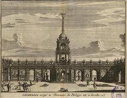 Catafalco erigé à l’honner de Philippe III [sic] à Seville. Leiden, Pieter van der Aa, 1707
