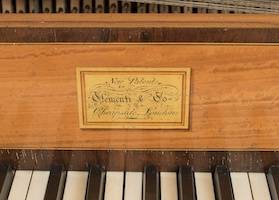 Piano de mesa (1816). Clementi & Company (detalle)