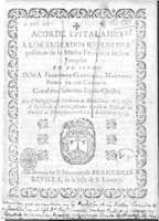 Acorde epitalamio. Zaragoza: Francisco Revilla, 1713