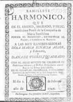 Ramillete harmonico.... Zaragoza: José Fort, 1745