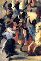 Carro del Aire. Máscara de la Fabrica de Tabacos con motivo de la exaltación al trono de Fernando VI (detalle). Domingo Martínez (1748-1749). Museo de Bellas Artes de Sevilla