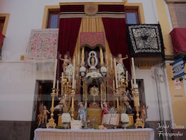 Altares y adornos. Procesión del Corpus Christi en Triana (2018). Fotografía de Jesús Daza