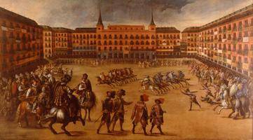 Fiestas en la Plaza Mayor. Juan de la Corte (1623). Madrid, Museo Municipal