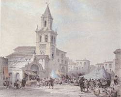 Iglesia de la Feria en Sevilla. Genaro Pérez de Villaamil (1865)