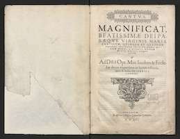 Cantus. Magnificat beatissimae Deiparaeque Virginis Mariae canticum. [B/I 15911]. Ratsschulbibliothek Zwickau, sig. Mus.55.2