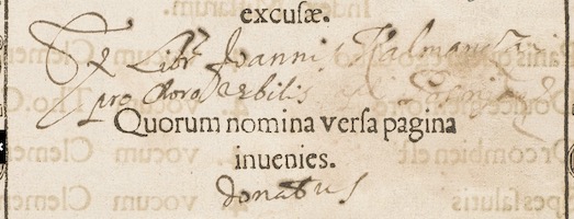 Ex libris. Canticum Beatae Mariae quod magnificat nuncupator. KU Leuven Bibliotheken, sig. RC81