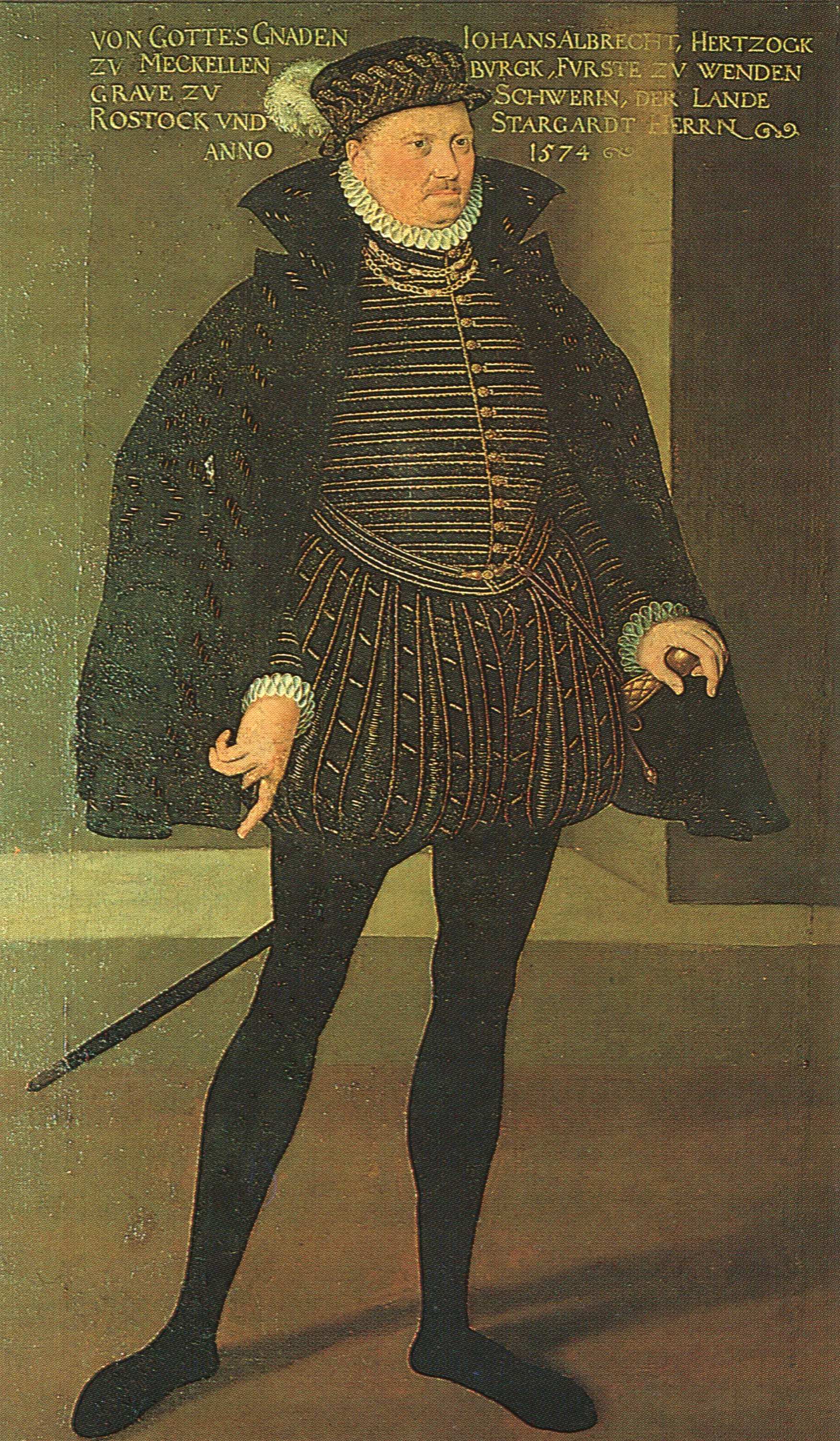 Johann Albrechts I, duque [herzog] de Mecklenburg (1525-1576)