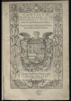 Canticum Beatae Mariae quod magnificat nuncupator. (Lovaina: Pierre Phalèse, 1563) [G 4867]. Francisco Guerrero